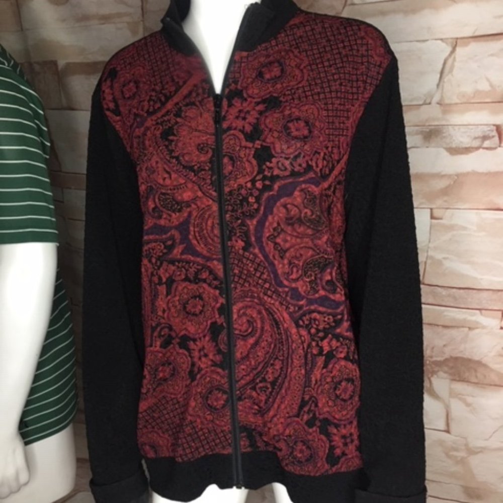 Coldwater Creek Womens zip-up sweater